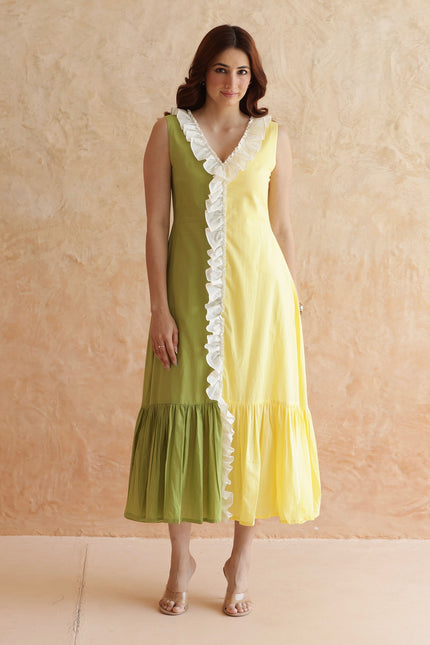 Cotton midi dress