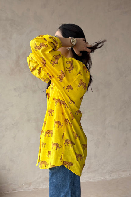 Cotton oversized shirt