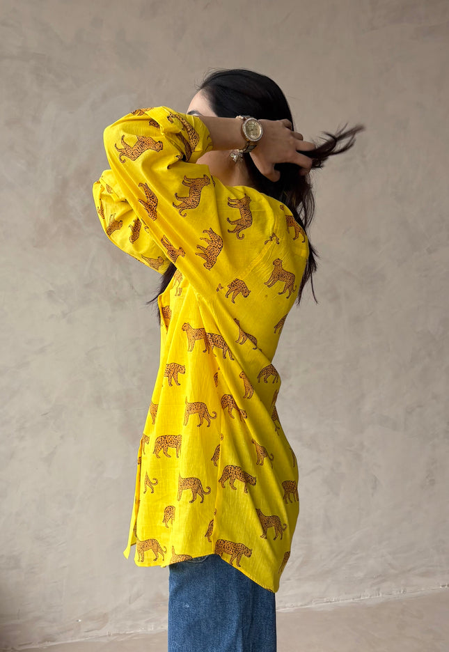 Cotton oversized shirt