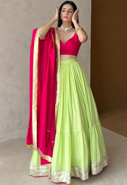Rani pink lehenga set