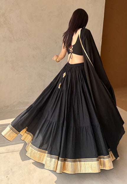 Black lehenga set