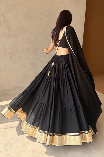 Black lehenga set