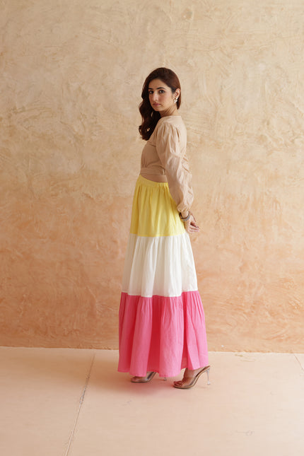 Cotton cut-out dress