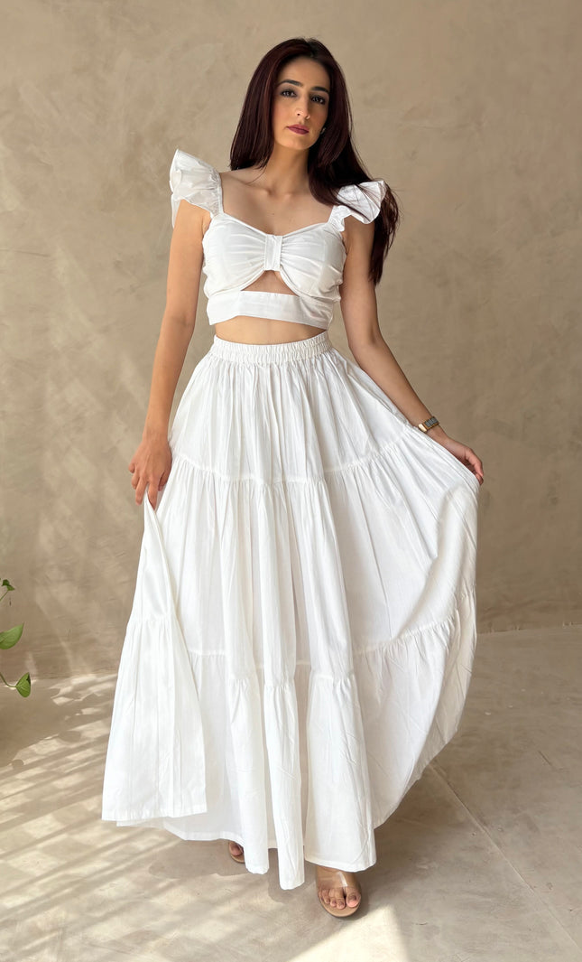 Cotton maxi skirt