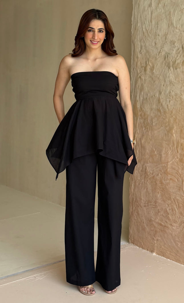 Black cotton co-ord