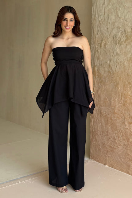 Black cotton co-ord