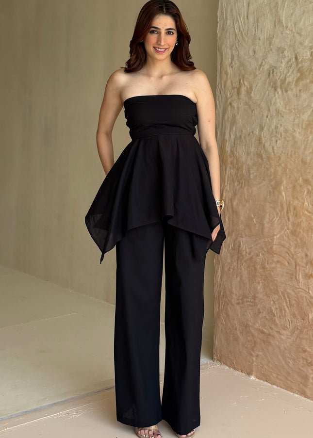 Black cotton co-ord