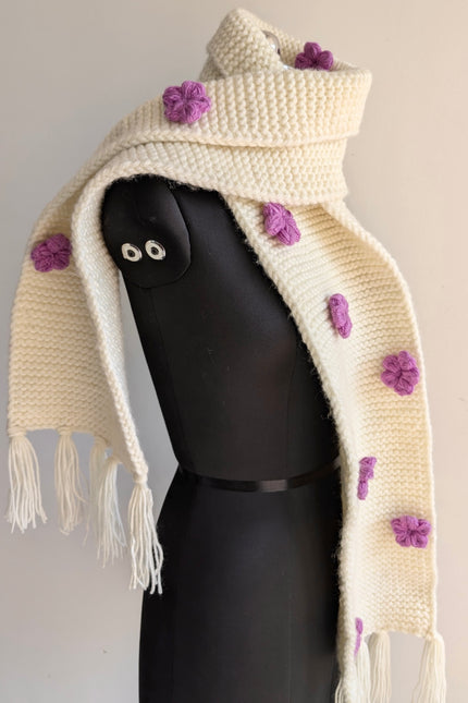 Handwoven wool muffler