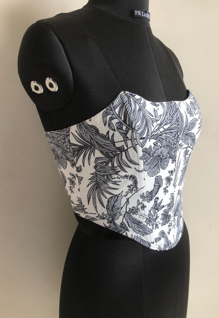 Cotton printed corset
