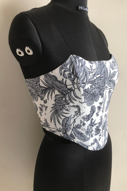Cotton printed corset