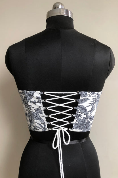 Cotton printed corset