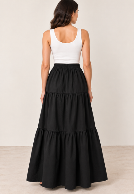 Cotton maxi skirt