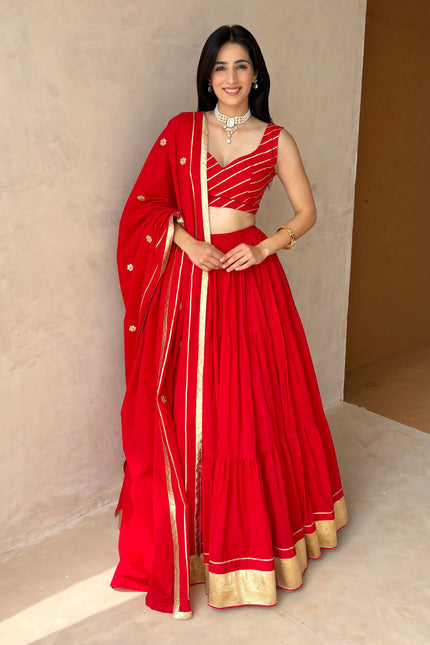 Red Lehenga set