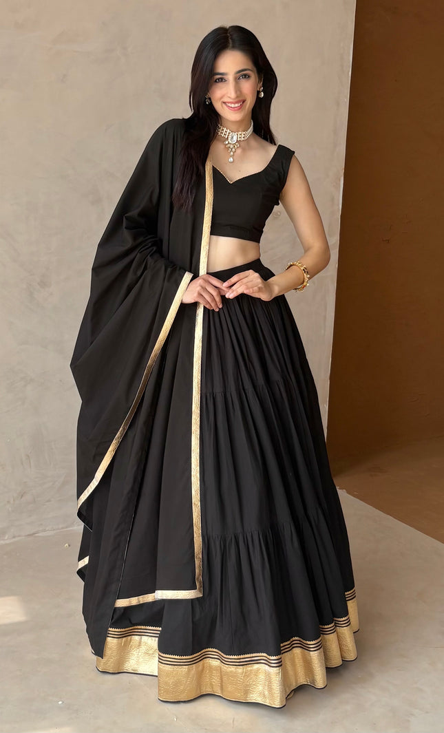 Black lehenga set