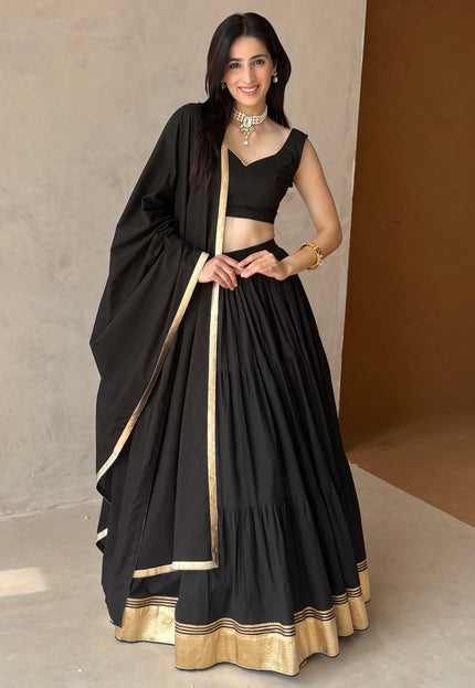 Black lehenga set