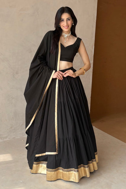 Black lehenga set