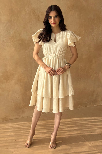 Cotton ruffled dress