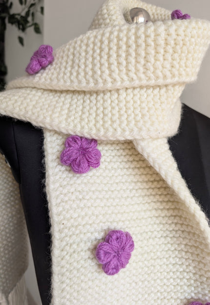 Handwoven wool muffler