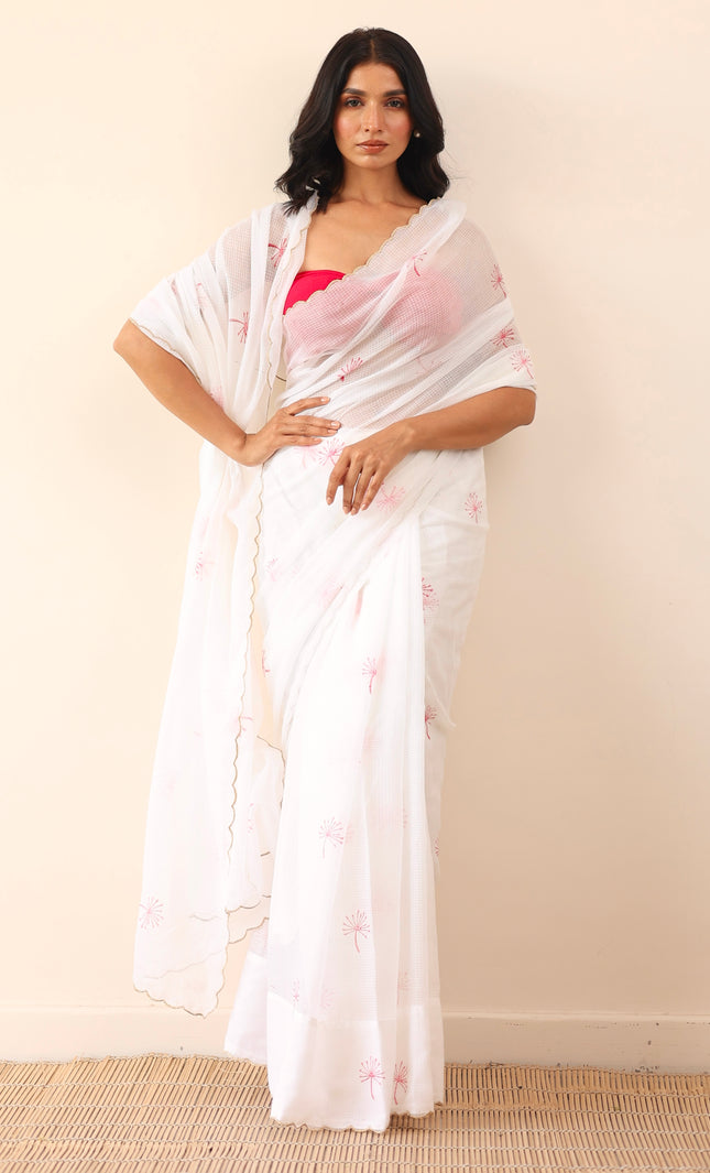 Kota doria printed saree