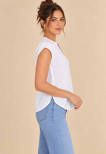 White cotton top
