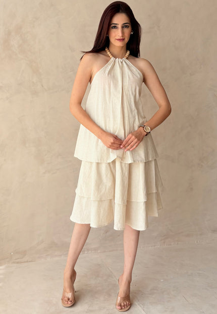Cotton wooden beads co-ord set