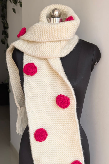 Handwoven wool muffler
