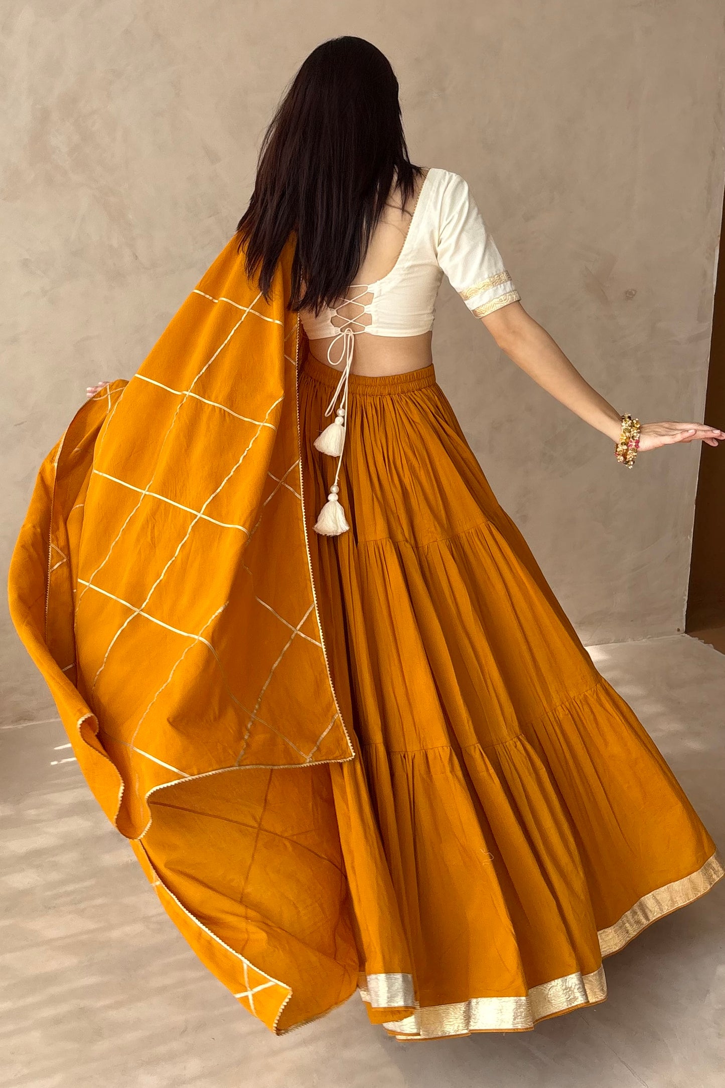 Mustard Lehenga set