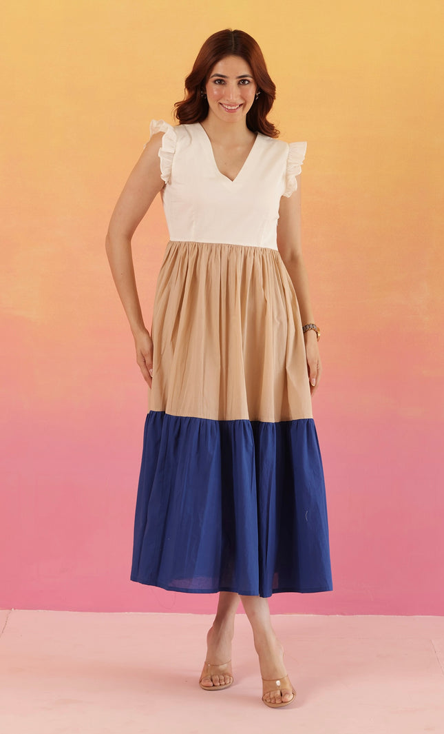 Cotton two tier dress