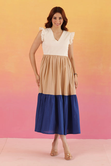 Cotton two tier dress