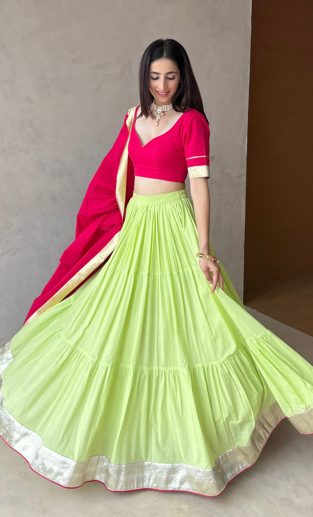Rani pink lehenga set
