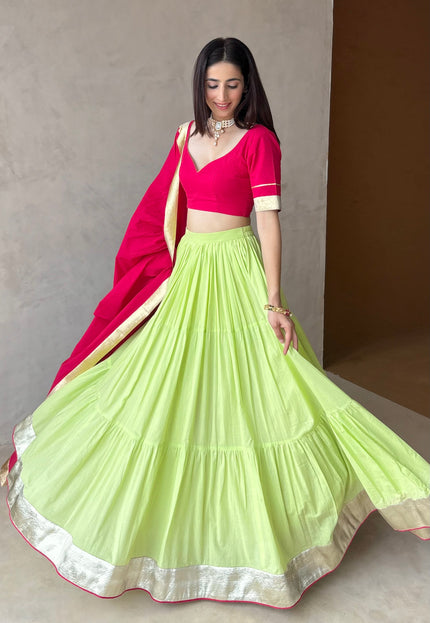 Rani pink lehenga set