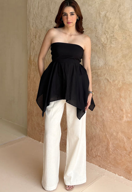 Cotton peplum top