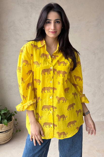 Cotton oversized shirt