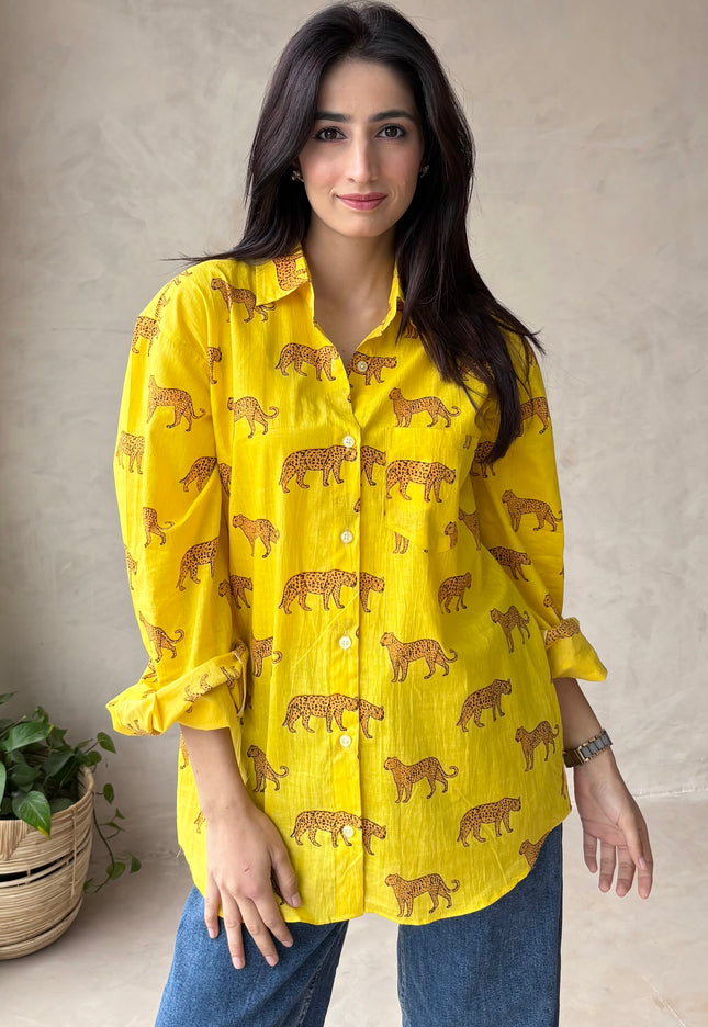 Cotton oversized shirt