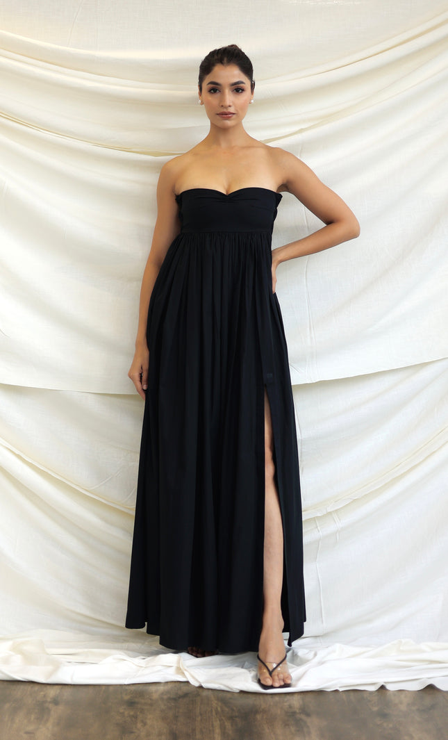 Black maxi dress