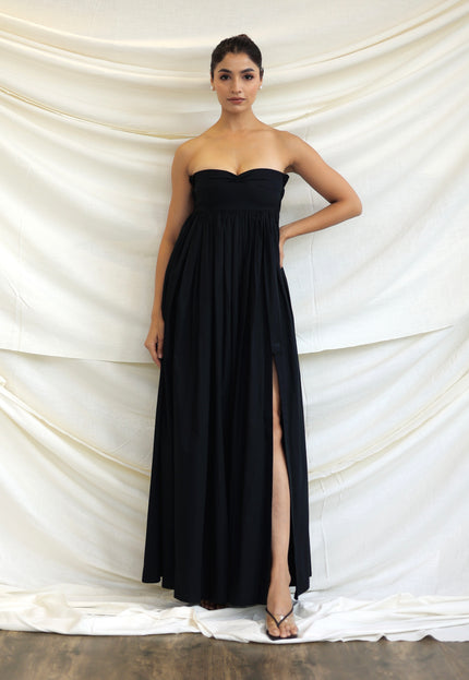 Black maxi dress
