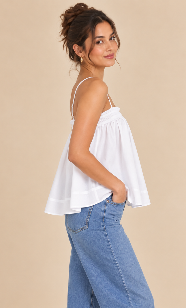White cotton top