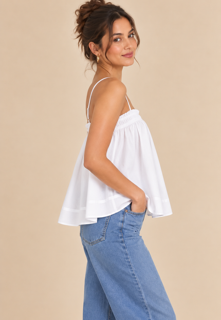 White cotton top