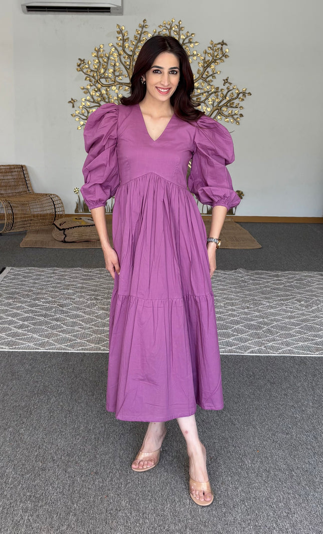 Lavender midi dress