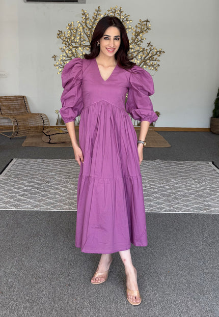 Lavender midi dress