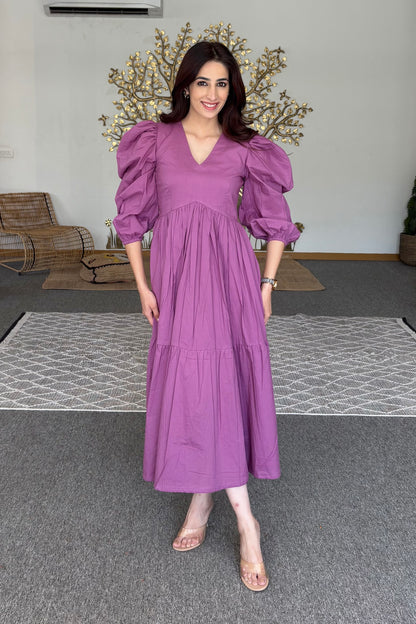 Lavender midi dress
