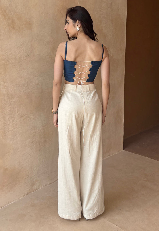 Denim Bandeau top