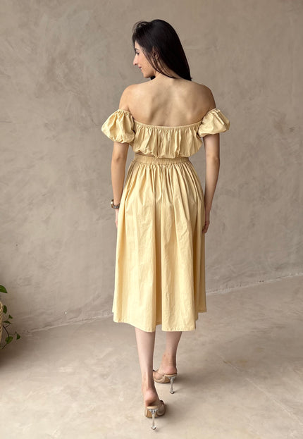 Beige balloon top