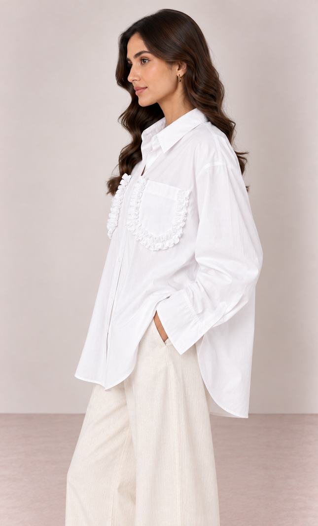 White poplin shirt