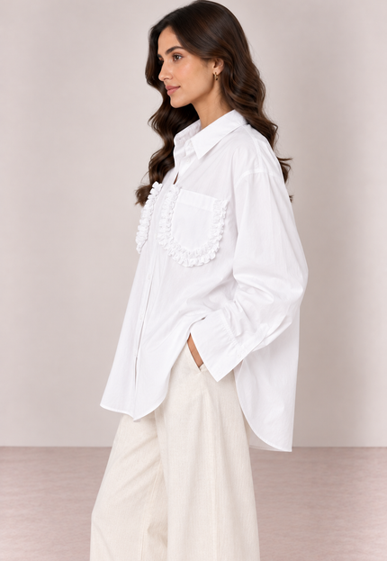 White poplin shirt