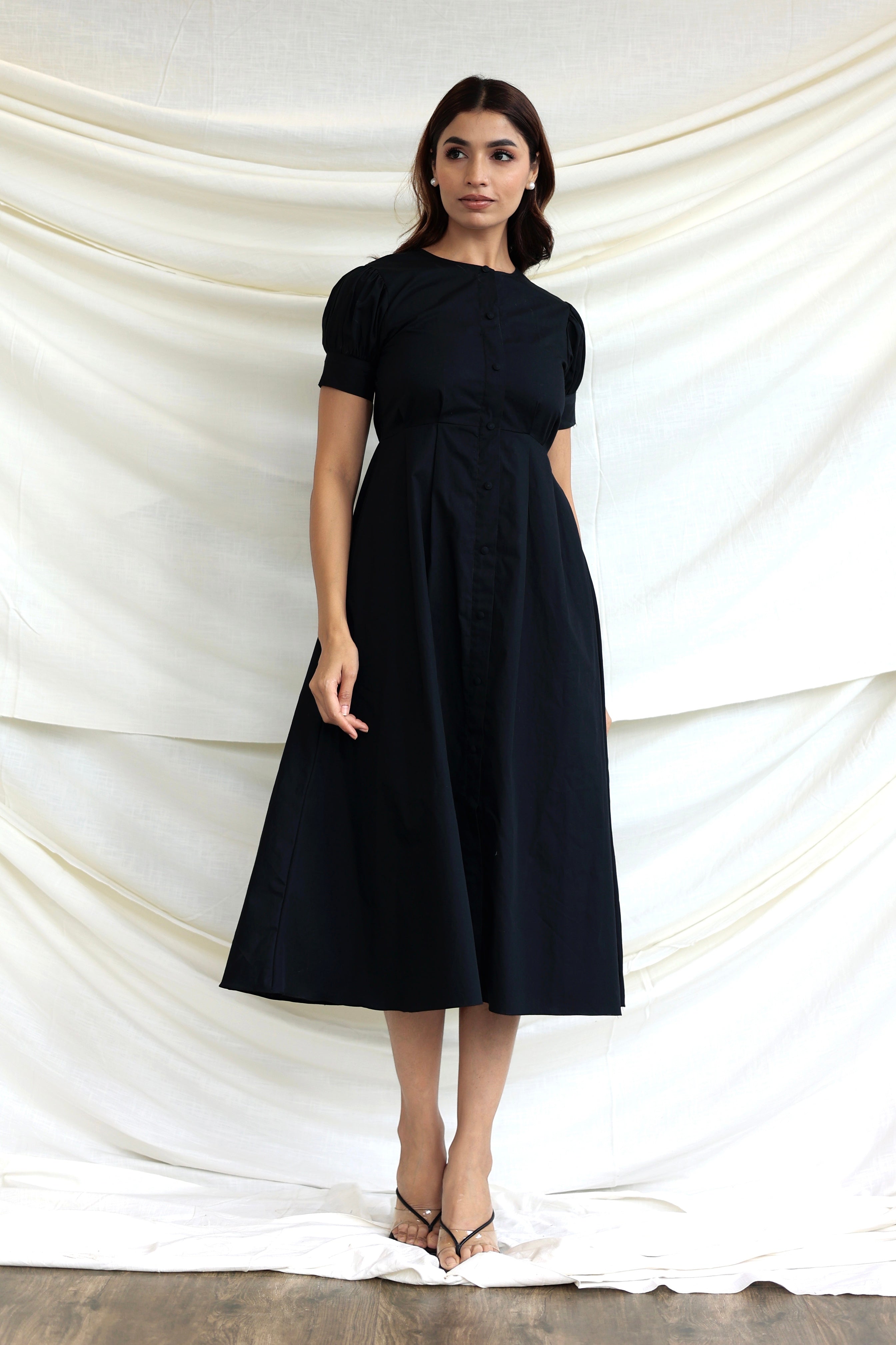 Black midi dress PR LABEL Black midi dress PR LABEL