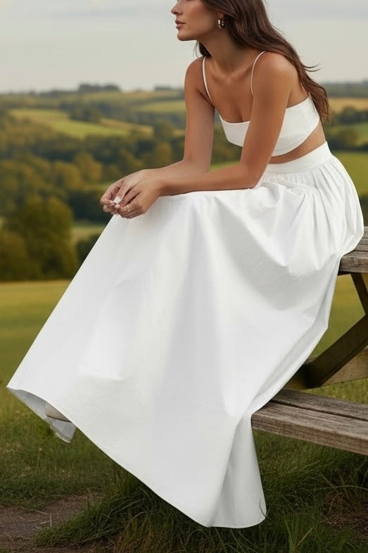 White long skirt