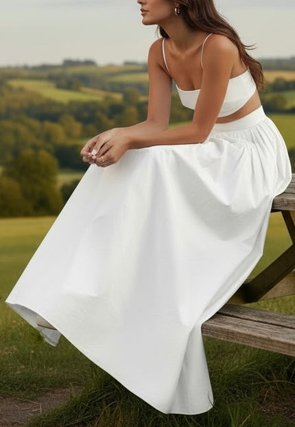White long skirt