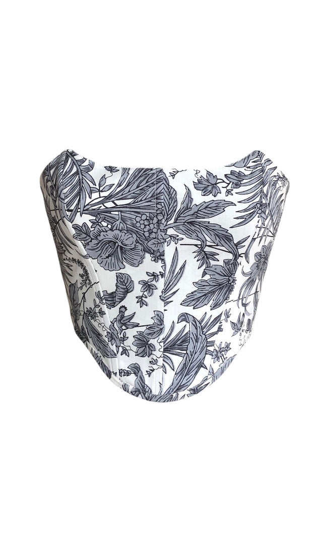 Cotton printed corset