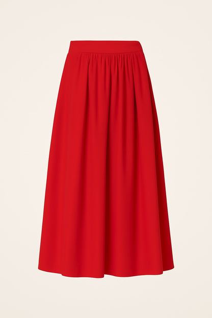 Black maxi cotton skirt